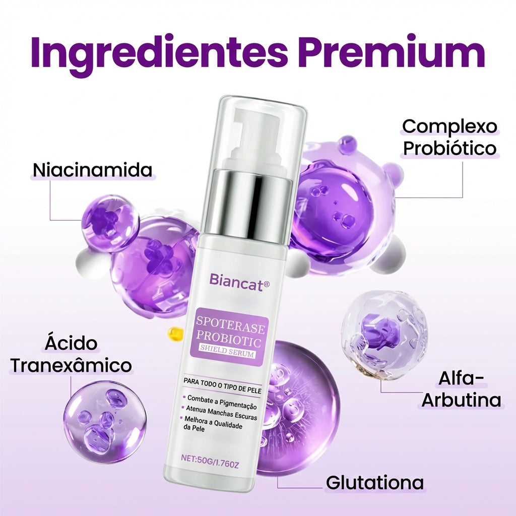 Sérum facial Biancat com probióticos